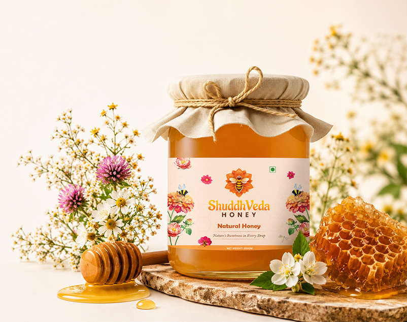 ShuddhVeda Honey Jar